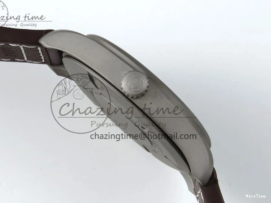 MIROTIME 0515 Pilot Mark XVIII Titanium BLSF 1:1 Best Edition Black Dial on Brown Leather Strap MIYOTA Popular 7020